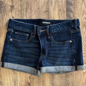 Express Relaxed Low Rise Denim shorts
